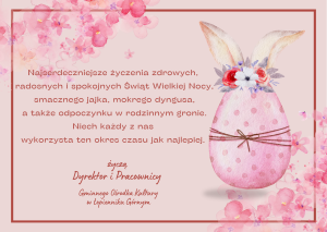 Różowa Urocza Wielkanoc Kartka (1)
